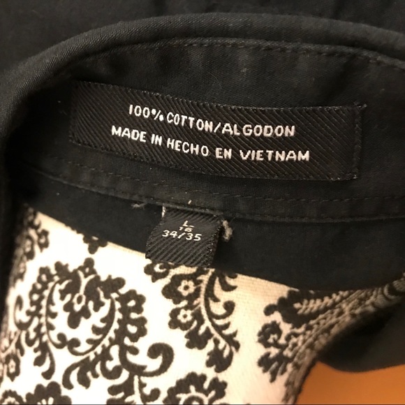 Playa Grande Black Casual Button Up Shirt Size XL - Picture 3 of 4